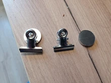 Stickers Clips Clamp-Holder Magnet-Tools Fridge Message Wall Round Note Metal 3-Sizes