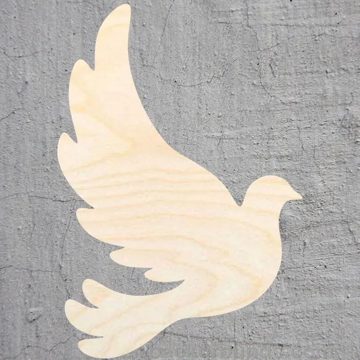

dove silhouette Laser Cut Out Wood Shape Craft Supply Unfinished Cut Art Projects Craft Decoration Gift Decoupage Ornamente