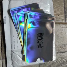Anti Rfid de aluminio para hombre, billetera con bloqueo de lector, tarjetero para tarjetas bancarias, Banco de identificación, funda protectora de Metal para tarjetas de crédito, NFC, 6x9cm