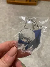 Llavero acrílico transparente de doble cara de dibujos animados, jujutsu, kaisen