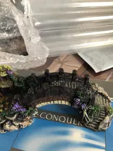 Retro-Arch-Bridge-Ornaments Aquarium-Decoration Fish-Tank-Bridge Turtle-Stairs Landscaping