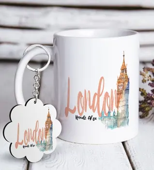 

Personalized London White Mug and Keychain Gift Seti-2 Reliable Quality Cost Effective Gift Drink Solid Vicinity