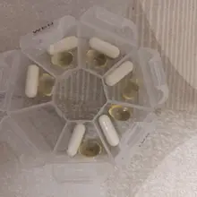 Medicine-Box Storage-Cases Pills-Organizer Jewelry Vitamin Food-Grade Round Plastic 7-Days