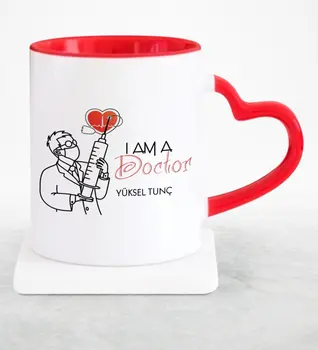 

Personalized Professional Doctor Red Heart Mug Cup-2