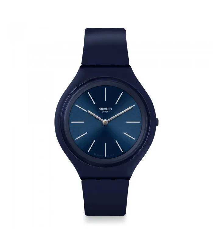 Часы swatch SKINDEEP Кожа Большой 40 мм синий кварц SVUN107