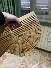 Bolso tejido de paja para mujer, bolso de marca de diseñador, a la moda, portátil, de lujo, tejido de bambú, 2021