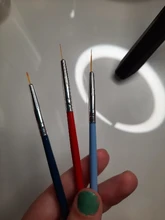 3 unids/set nuevo pincel de uñas línea de arte pluma de pintura puntas 3D DIY acrílico pinceles para Gel UV dibujo diseño chica herramienta de pintura para manicura