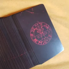 Juego de 78 tarjetas de adivinación de Tarot oculto, cartas de oráculo, tablero de naipes de fiesta familiar, Solomonic antiguo Magickal