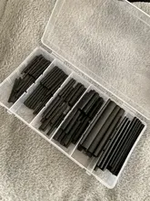 Tubo retráctil de poliolefina para protección de cables, conjunto de tubo termorretráctil, en diferentes colores/negro, surtido de encogimiento de calor de amplia aplicación en cableado