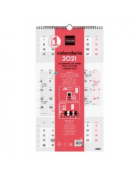 

CALEND annual calendar. Wall esc.3months view 2021 +