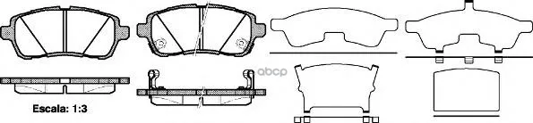 1281 02_!Колодки Дисковые П Daihatsu Materia 1.3i-1.5i Eco 4wd 06 Remsa 128102 Remsa арт. 128102