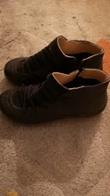 Las mujeres ricas de la PU Botines de Cuero Otoño Invierno cruzado con tiras Vintage cremallera Punk botas planas botas nieve cortas de encaje de zapatos