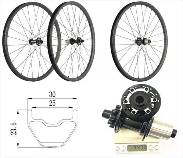 Легкая версия Mtb Wheelset велосипед из углеродного сплава 29er для XC прямой-Pull-Hub супер-легкий бескамерный 29 все 30 мм широкий обод