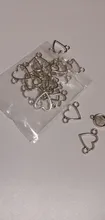 Connector Jewelry Charms Pendants-Making Heart-Link Diy Handmade Silver-Color Factory-Wholesale