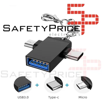 

OTG adapter USB3.0 to TYPE-C + MicroUSB Android data transmission REF2008
