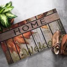 Дверной коврик для ванной комнаты, мягкий коврик для двери матово-резиновый коврик-коврик крытый | осень 45X70 см