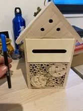 Casa de insectos de madera para jardín, refugio de abejas para insectos, caja de decoración para exteriores