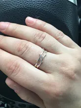 Anillo de Plata de Ley 925 con doble rama de árbol para mujer, sortija de apertura de tamaño variable