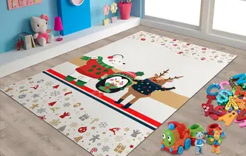 

Merry Christmas, Happy New Year 1 Patterned Carpet ,Non Slip Floor Carpet,Teen's Carpet,Turkish Rug