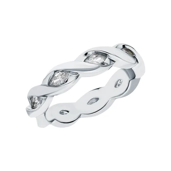 

Silver ring with cubic zirconia sunlight sample 925