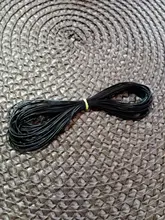 Correa de cuerda de rosca encerada de 0,5-2,5mm, collar, cuentas de cuerda para fabricación de joyería, pulsera Shamballa Diy, novedad