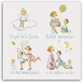 

Cuadriman | Prayer Box Angel-Finish Canvas On Frame-30x30 cm