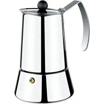 

Cafetera monix eterna - 4 tazas - mango/asas acero inoxidable - exterior brillante - apto para todo tipo de cocinas