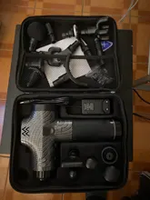 Pistola de masaje eléctrica LCD para adelgazar músculos, relajación para cuello, parte trasera del pie, pierna, hombros, pistola de masaje de percusión