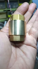 Vertical-Lift-Spring-Check-Valve One-Way-Non-Return-Valve Brass Water BSP for 3/4-Female-Thread