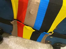 Funda para maleta a la moda con rayas elásticas, funda para equipaje con forma de corazón de amor, antipolvo, For18-32Inch, accesorios esenciales para maleta