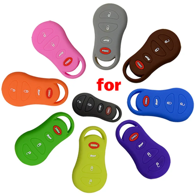 Silicone Cover for Chrysler Car Keys - 5 Pieces | Автомобили и мотоциклы