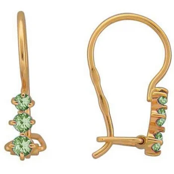 

Esthete earrings with 6 cubic zirconia Red Gold