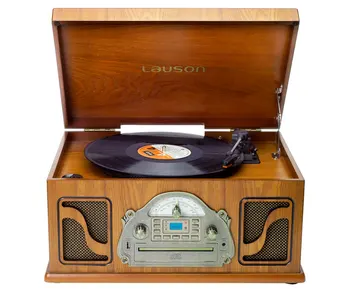 

LAUSON IVX22 TURNTABLE CLASSIC WOOD CD RADIUS DIGITAL RECORDING MP3 BLUETOOTH VINYL