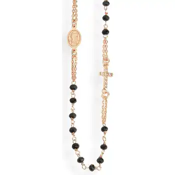 

Collana AMEN rosary in argento WITH CROCE PAVE CRORNZ3