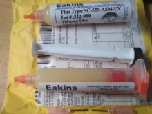 Needles-Booster Syringe Flux-Paste Solder 10cc-Nc-559-Asm-Uv Lead-Free Pusher for 2pcs/Lot