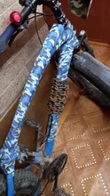 Pegatina protectora de camuflaje para bicicleta, no tejida, antiarañazos, Cuadro de bicicleta de montaña, accesorios de protección para horquilla delantera