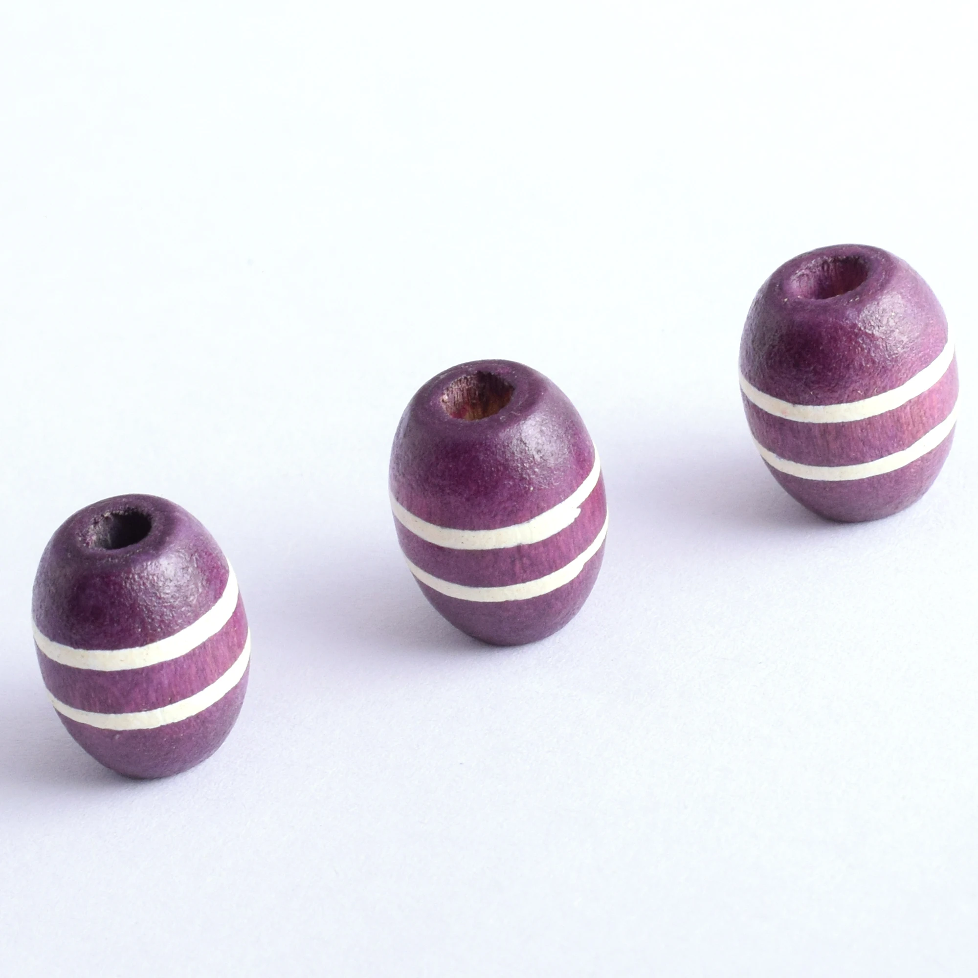 

Round Wooden Beads Purple 50pcs Barrel Wooden Beads Oval Wood Beads Pony Beads DIY Craft Jewelry Making Home Decoration