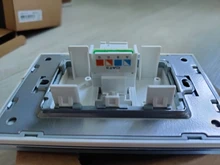 Livolo – Panel de cristal doble para interruptor de pared. C7-2SR-11, Panel de cristal estándar europeo para interruptor y enchufe en 4 colores