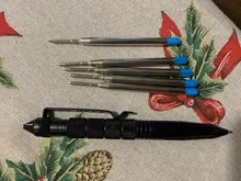 Bolígrafo táctico de defensa, bolígrafo militar antideslizante de aluminio, cabeza de acero de tungsteno, bolígrafo de autodefensa, rompevidrio, Kit de supervivencia