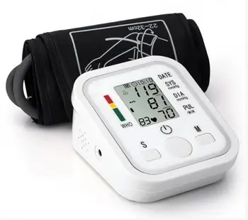 

Arm blood pressure / heart rate monitor home and hospital digital medical equipment