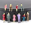 Scale 1:50 Model People ABS Painted Stand Or Sitting Figures Man For HO Train Sand Table Building Scene Materials Diorama 30Pcs 6
