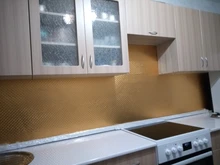 Self-Adhesive Wallpaper Anti-Fouling Aluminum-Foil Kitchen Backsplash Cabinet Oil-Proof