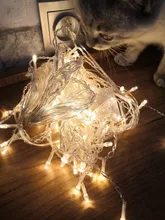 Outdoor Decoration Garland-Light Icicle-String-Lights Led Curtain Droop Wedding-Party