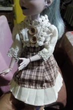 Accesorios de muñeca BJD, 26cm, vestido de muñeca de 10 pulgadas para blyther, sombrero de ropa de muñeca, vestido DIY para niños, ropa de juguete, regalos para niñas, 1/6