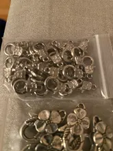 30 cierres de langosta de Metal de 16mm para collares pulseras ganchos Cierre de cadena accesorios artesanales para la fabricación de joyas DIY