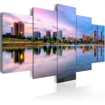 

Picture-City Bay - 100x50 cm