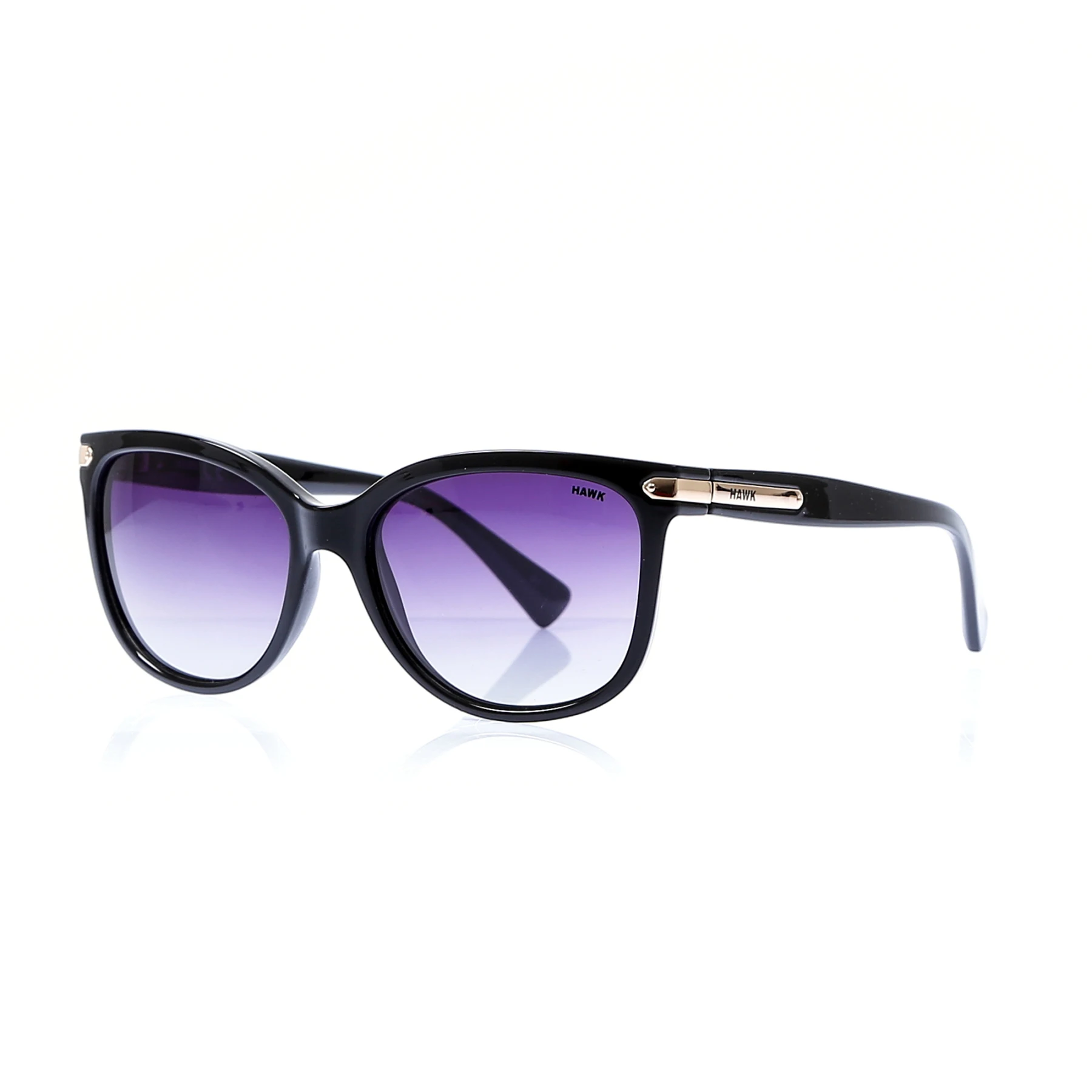 

Women's sunglasses hw 1629 01 bone black organic square square 57-17-141 hawk