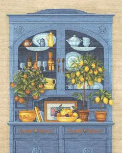 

Coupon tapestry "buffet Blue" (70x90)