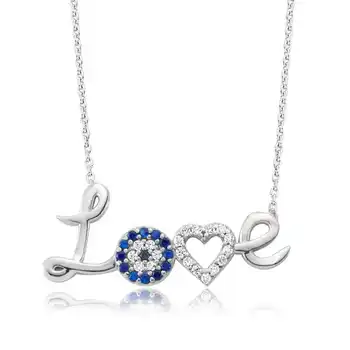 

KUTAYDAN 925 Sterling Silver Love Lady Necklace
