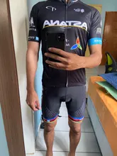 ASTANA-Ropa negra de ciclismo para hombre, camisetas de secado rápido, pantalones cortos para bicicleta de equipo, 9Dgel, para verano, 2020
